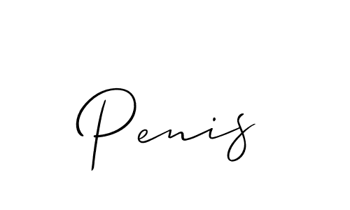 Create a beautiful signature design for name Penis. With this signature (Allison_Script) fonts, you can make a handwritten signature for free. Penis signature style 2 images and pictures png