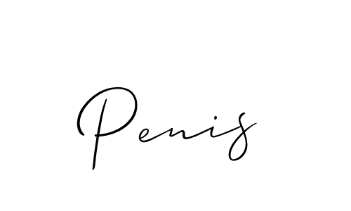 Create a beautiful signature design for name Penis. With this signature (Allison_Script) fonts, you can make a handwritten signature for free. Penis signature style 2 images and pictures png