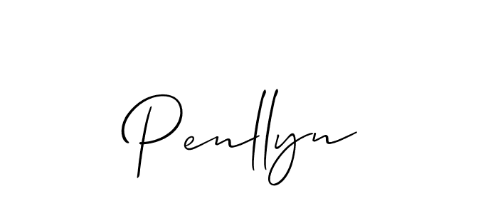 Use a signature maker to create a handwritten signature online. With this signature software, you can design (Allison_Script) your own signature for name Penllyn. Penllyn signature style 2 images and pictures png