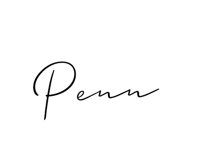 Make a beautiful signature design for name Penn. With this signature (Allison_Script) style, you can create a handwritten signature for free. Penn signature style 2 images and pictures png