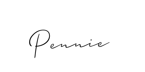 Pennie stylish signature style. Best Handwritten Sign (Allison_Script) for my name. Handwritten Signature Collection Ideas for my name Pennie. Pennie signature style 2 images and pictures png