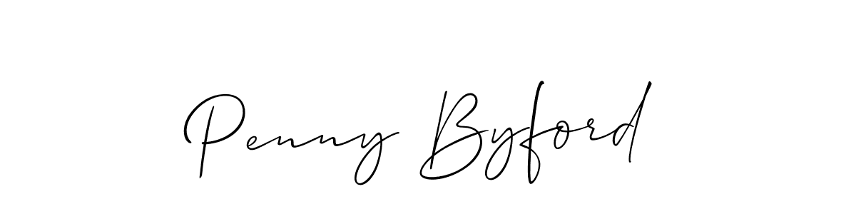 Make a beautiful signature design for name Penny Byford. Use this online signature maker to create a handwritten signature for free. Penny Byford signature style 2 images and pictures png