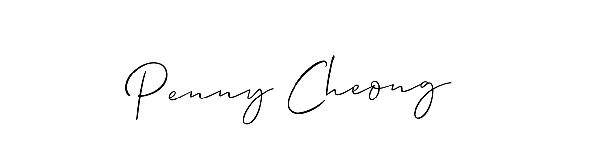 It looks lik you need a new signature style for name Penny Cheong. Design unique handwritten (Allison_Script) signature with our free signature maker in just a few clicks. Penny Cheong signature style 2 images and pictures png