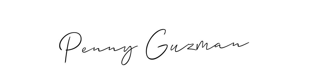 How to Draw Penny Guzman signature style? Allison_Script is a latest design signature styles for name Penny Guzman. Penny Guzman signature style 2 images and pictures png