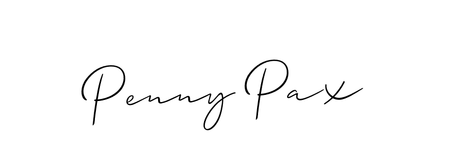 Also You can easily find your signature by using the search form. We will create Penny Pax name handwritten signature images for you free of cost using Allison_Script sign style. Penny Pax signature style 2 images and pictures png