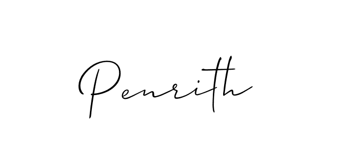 How to make Penrith signature? Allison_Script is a professional autograph style. Create handwritten signature for Penrith name. Penrith signature style 2 images and pictures png