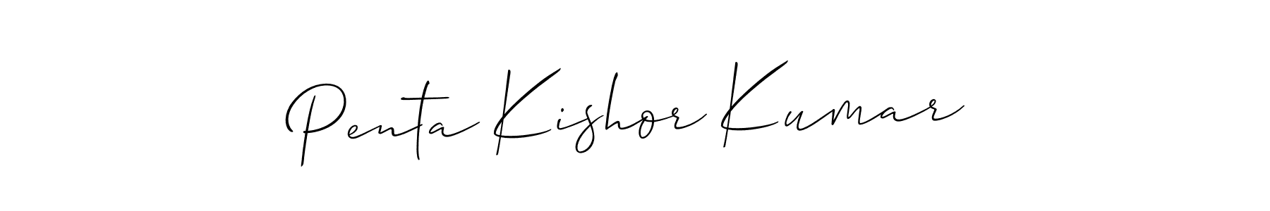 See photos of Penta Kishor Kumar official signature by Spectra . Check more albums & portfolios. Read reviews & check more about Allison_Script font. Penta Kishor Kumar signature style 2 images and pictures png