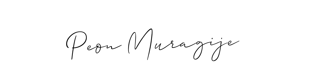 Make a beautiful signature design for name Peon Muragije. Use this online signature maker to create a handwritten signature for free. Peon Muragije signature style 2 images and pictures png