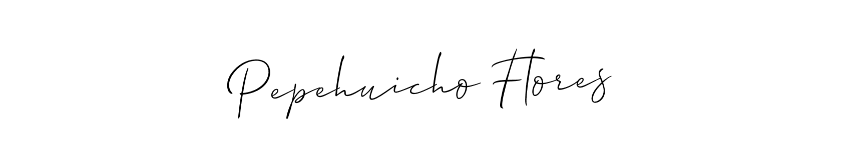 Also we have Pepehuicho Flores name is the best signature style. Create professional handwritten signature collection using Allison_Script autograph style. Pepehuicho Flores signature style 2 images and pictures png