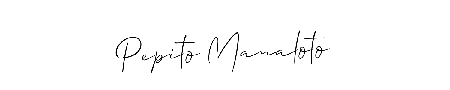 Pepito Manaloto stylish signature style. Best Handwritten Sign (Allison_Script) for my name. Handwritten Signature Collection Ideas for my name Pepito Manaloto. Pepito Manaloto signature style 2 images and pictures png