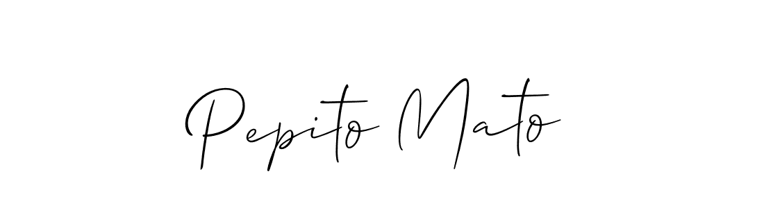 Pepito Mato stylish signature style. Best Handwritten Sign (Allison_Script) for my name. Handwritten Signature Collection Ideas for my name Pepito Mato. Pepito Mato signature style 2 images and pictures png