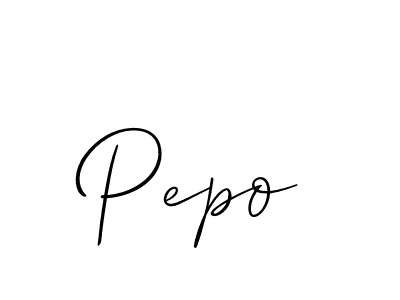 Design your own signature with our free online signature maker. With this signature software, you can create a handwritten (Allison_Script) signature for name Pepo. Pepo signature style 2 images and pictures png