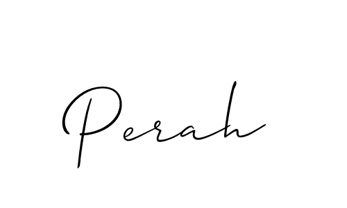 You should practise on your own different ways (Allison_Script) to write your name (Perah) in signature. don't let someone else do it for you. Perah signature style 2 images and pictures png