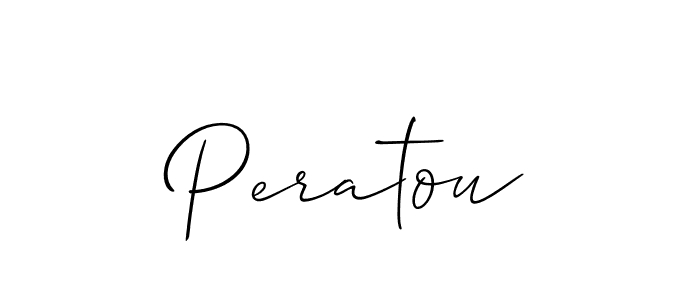Use a signature maker to create a handwritten signature online. With this signature software, you can design (Allison_Script) your own signature for name Peratou. Peratou signature style 2 images and pictures png
