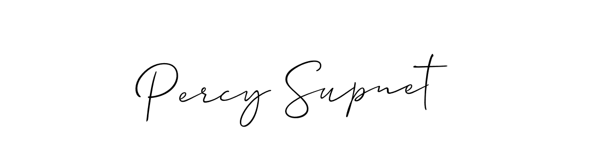 How to make Percy Supnet signature? Allison_Script is a professional autograph style. Create handwritten signature for Percy Supnet name. Percy Supnet signature style 2 images and pictures png
