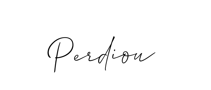 Make a short Perdiou signature style. Manage your documents anywhere anytime using Allison_Script. Create and add eSignatures, submit forms, share and send files easily. Perdiou signature style 2 images and pictures png