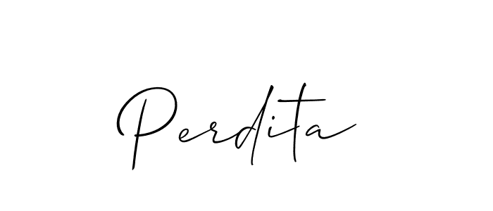 It looks lik you need a new signature style for name Perdita. Design unique handwritten (Allison_Script) signature with our free signature maker in just a few clicks. Perdita signature style 2 images and pictures png