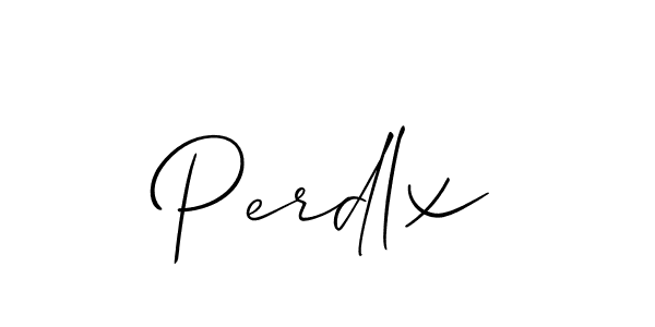 Create a beautiful signature design for name Perdlx. With this signature (Allison_Script) fonts, you can make a handwritten signature for free. Perdlx signature style 2 images and pictures png