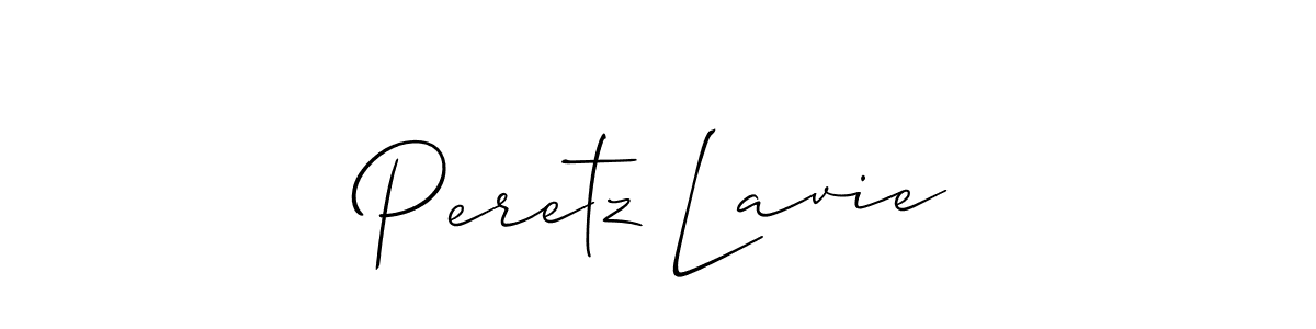 Use a signature maker to create a handwritten signature online. With this signature software, you can design (Allison_Script) your own signature for name Peretz Lavie. Peretz Lavie signature style 2 images and pictures png