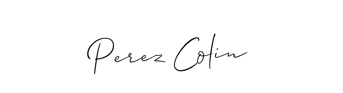 Design your own signature with our free online signature maker. With this signature software, you can create a handwritten (Allison_Script) signature for name Perez Colin. Perez Colin signature style 2 images and pictures png
