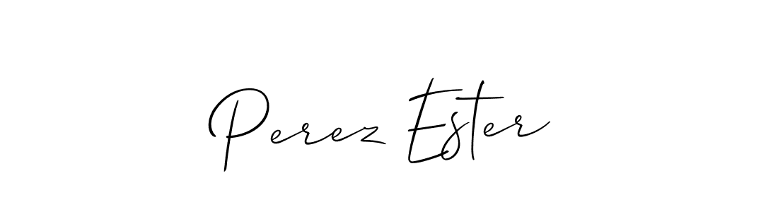 You should practise on your own different ways (Allison_Script) to write your name (Perez Ester) in signature. don't let someone else do it for you. Perez Ester signature style 2 images and pictures png