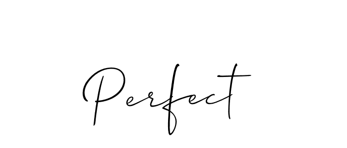 The best way (Allison_Script) to make a short signature is to pick only two or three words in your name. The name Perfect include a total of six letters. For converting this name. Perfect signature style 2 images and pictures png