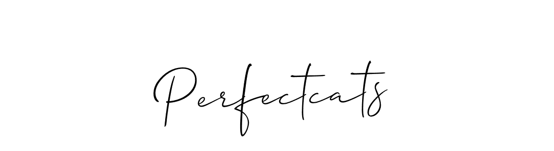 How to Draw Perfectcats signature style? Allison_Script is a latest design signature styles for name Perfectcats. Perfectcats signature style 2 images and pictures png
