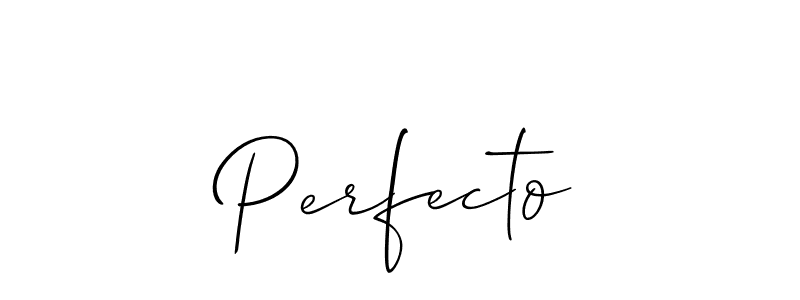 Make a beautiful signature design for name Perfecto. Use this online signature maker to create a handwritten signature for free. Perfecto signature style 2 images and pictures png