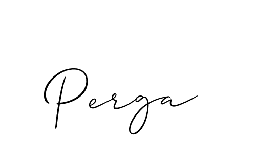 How to make Perga signature? Allison_Script is a professional autograph style. Create handwritten signature for Perga name. Perga signature style 2 images and pictures png