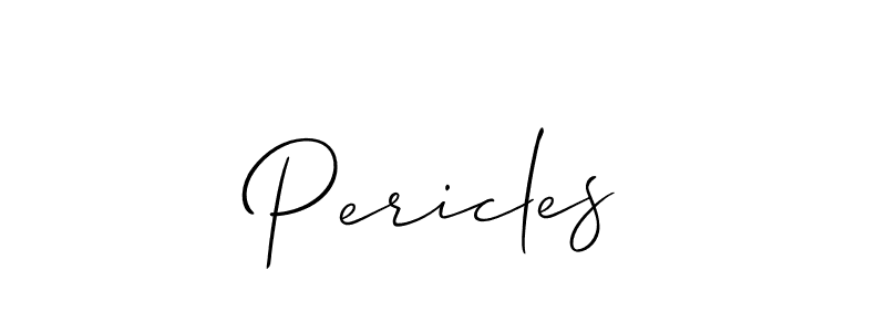 How to make Pericles name signature. Use Allison_Script style for creating short signs online. This is the latest handwritten sign. Pericles signature style 2 images and pictures png
