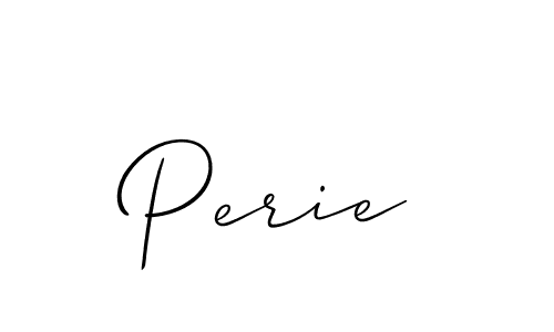 How to make Perie signature? Allison_Script is a professional autograph style. Create handwritten signature for Perie name. Perie signature style 2 images and pictures png