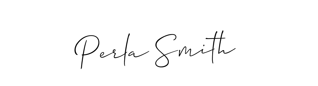 Make a short Perla Smith signature style. Manage your documents anywhere anytime using Allison_Script. Create and add eSignatures, submit forms, share and send files easily. Perla Smith signature style 2 images and pictures png