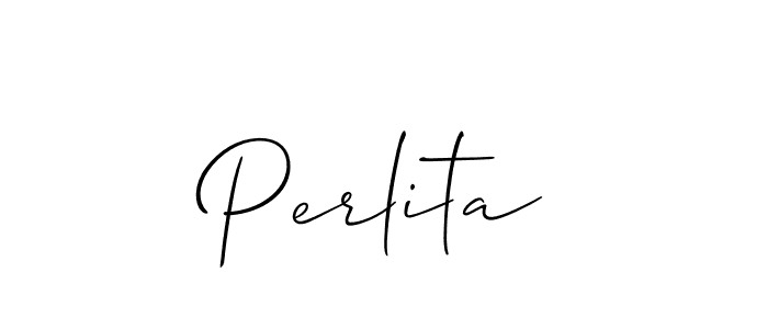 You should practise on your own different ways (Allison_Script) to write your name (Perlita) in signature. don't let someone else do it for you. Perlita signature style 2 images and pictures png