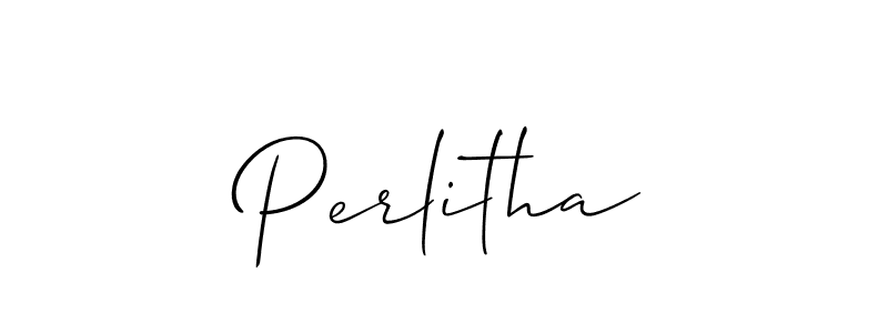 Also we have Perlitha name is the best signature style. Create professional handwritten signature collection using Allison_Script autograph style. Perlitha signature style 2 images and pictures png