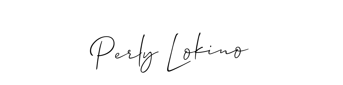 Make a beautiful signature design for name Perly Lokino. Use this online signature maker to create a handwritten signature for free. Perly Lokino signature style 2 images and pictures png