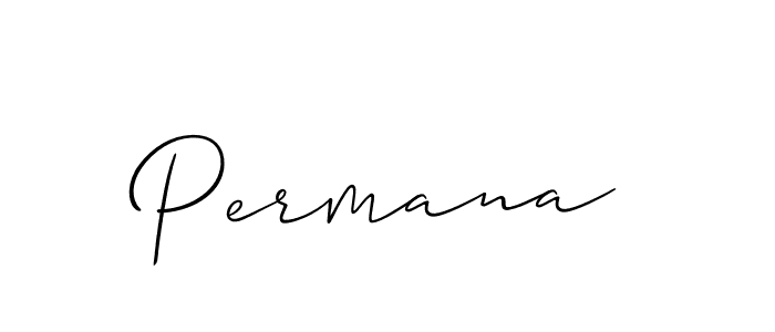 Also we have Permana name is the best signature style. Create professional handwritten signature collection using Allison_Script autograph style. Permana signature style 2 images and pictures png