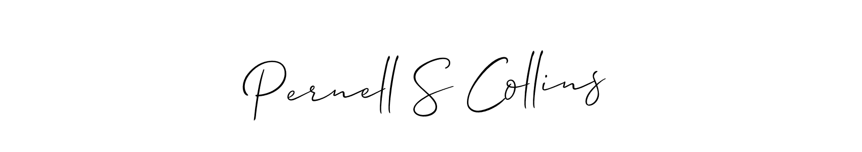 How to make Pernell S Collins signature? Allison_Script is a professional autograph style. Create handwritten signature for Pernell S Collins name. Pernell S Collins signature style 2 images and pictures png