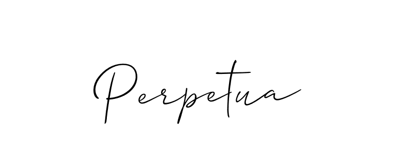 How to make Perpetua signature? Allison_Script is a professional autograph style. Create handwritten signature for Perpetua name. Perpetua signature style 2 images and pictures png