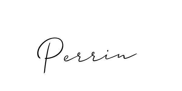 Design your own signature with our free online signature maker. With this signature software, you can create a handwritten (Allison_Script) signature for name Perrin. Perrin signature style 2 images and pictures png