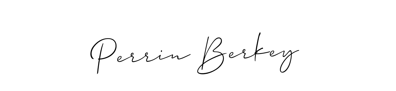The best way (Allison_Script) to make a short signature is to pick only two or three words in your name. The name Perrin Berkey include a total of six letters. For converting this name. Perrin Berkey signature style 2 images and pictures png