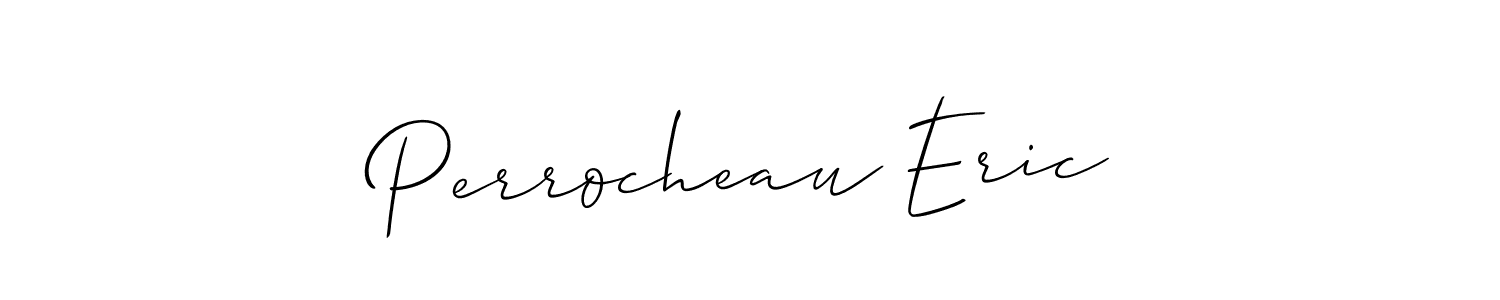 How to make Perrocheau Eric name signature. Use Allison_Script style for creating short signs online. This is the latest handwritten sign. Perrocheau Eric signature style 2 images and pictures png