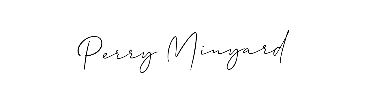 Make a beautiful signature design for name Perry Minyard. With this signature (Allison_Script) style, you can create a handwritten signature for free. Perry Minyard signature style 2 images and pictures png