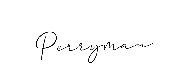 Create a beautiful signature design for name Perryman. With this signature (Allison_Script) fonts, you can make a handwritten signature for free. Perryman signature style 2 images and pictures png