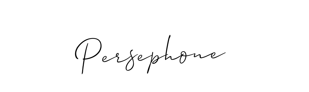 Create a beautiful signature design for name Persephone. With this signature (Allison_Script) fonts, you can make a handwritten signature for free. Persephone signature style 2 images and pictures png