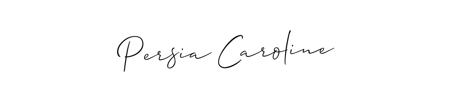 if you are searching for the best signature style for your name Persia Caroline. so please give up your signature search. here we have designed multiple signature styles  using Allison_Script. Persia Caroline signature style 2 images and pictures png