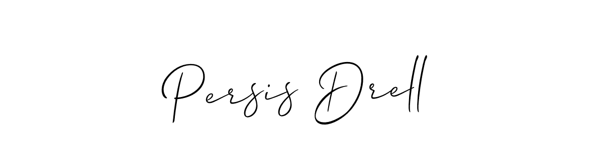 Once you've used our free online signature maker to create your best signature Allison_Script style, it's time to enjoy all of the benefits that Persis Drell name signing documents. Persis Drell signature style 2 images and pictures png