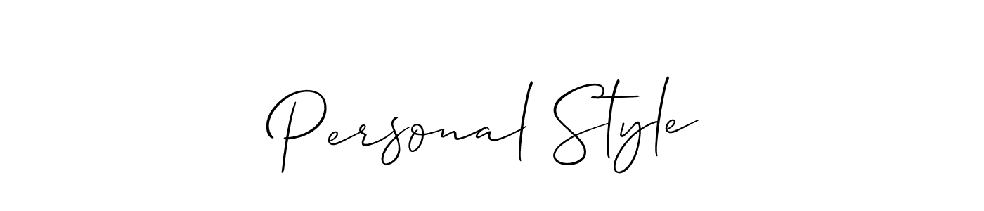 The best way (Allison_Script) to make a short signature is to pick only two or three words in your name. The name Personal Style include a total of six letters. For converting this name. Personal Style signature style 2 images and pictures png