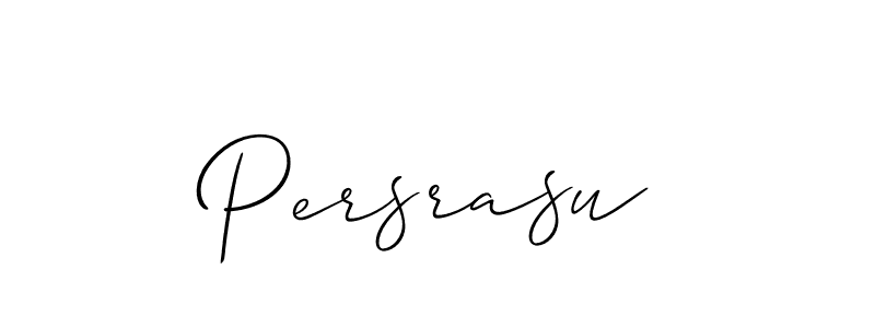 if you are searching for the best signature style for your name Persrasu. so please give up your signature search. here we have designed multiple signature styles  using Allison_Script. Persrasu signature style 2 images and pictures png