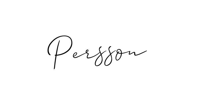 Create a beautiful signature design for name Persson. With this signature (Allison_Script) fonts, you can make a handwritten signature for free. Persson signature style 2 images and pictures png