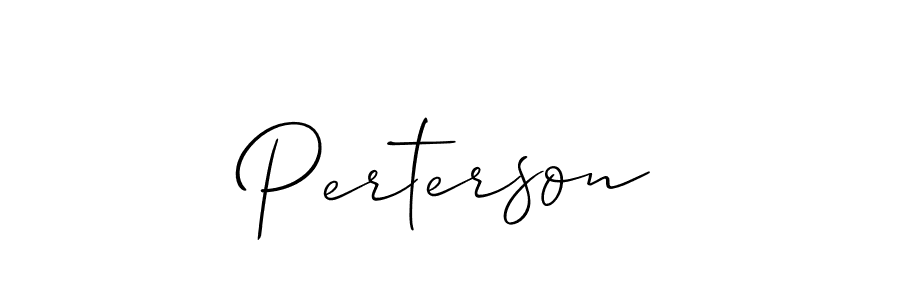 The best way (Allison_Script) to make a short signature is to pick only two or three words in your name. The name Perterson include a total of six letters. For converting this name. Perterson signature style 2 images and pictures png
